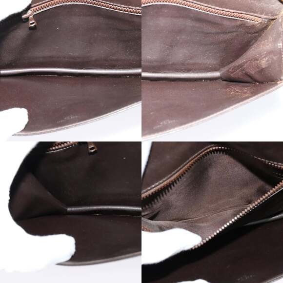 CELINE Chain Shoulder Bag Leather Brown Gold - Picture 12 of 12